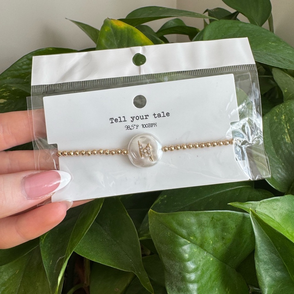 Tell Your Tale Gold Beaded Bracelet